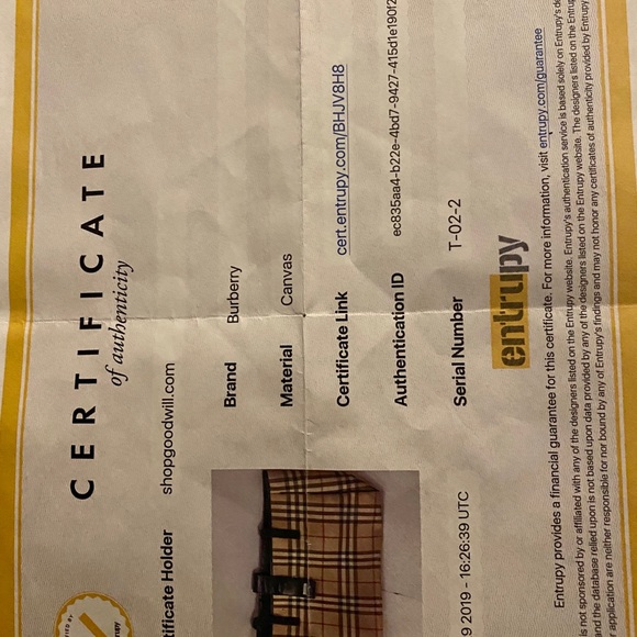 Burberry Tote - Picture 2 of 2